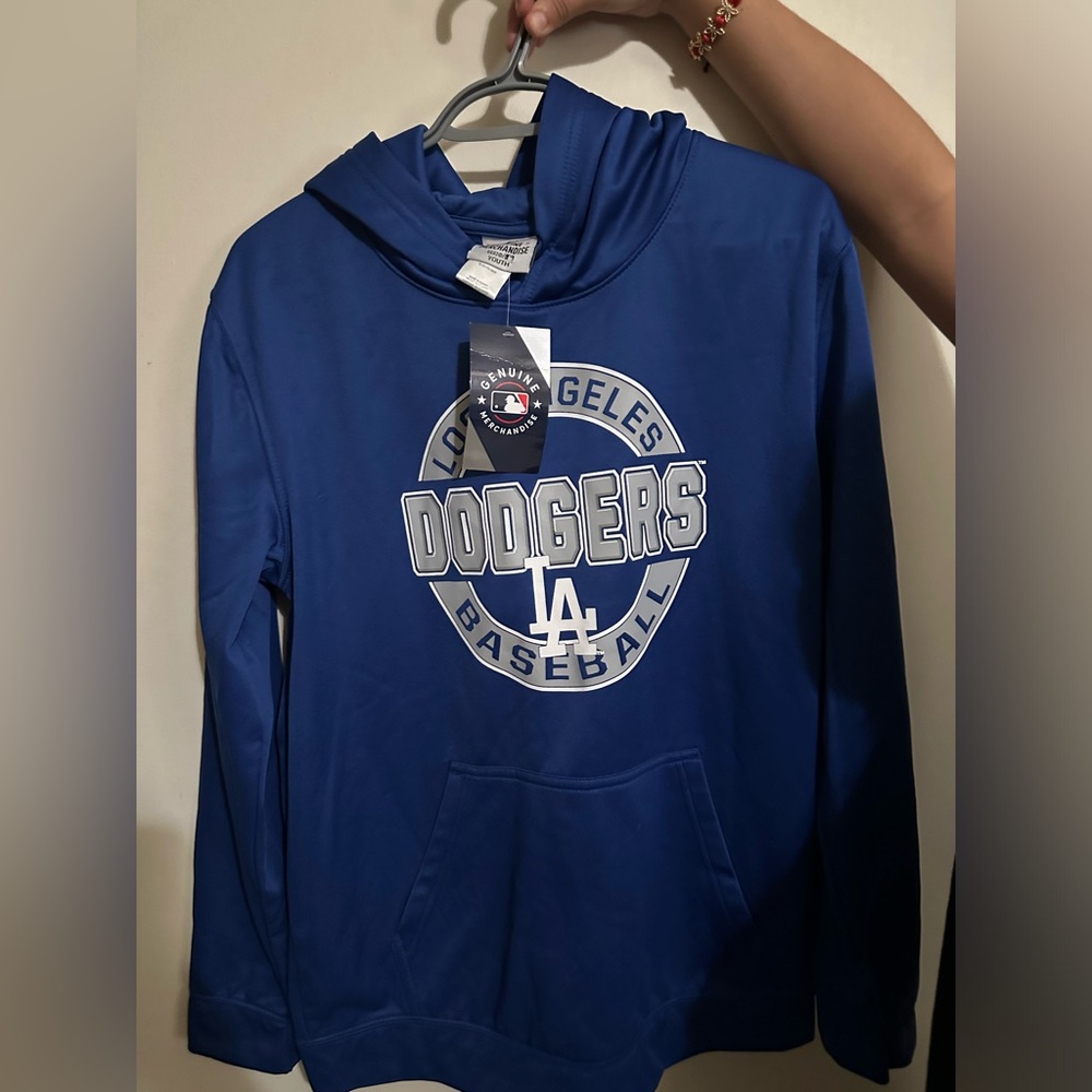 Dodgers hoodie size XL youth brand new never been used still has tags